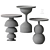 LEITMOTIV Metal Side Tables Set 3D model small image 5