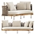 Contemporary Outdoor Seating: Torii Nest Sofa 3D model small image 3