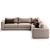 Modern Low Profile Corner Sectional 3D model small image 8