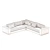 Modern Low Profile Corner Sectional 3D model small image 10