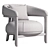 Sleek Lounge Chair: Fortune II 3D model small image 2