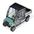 Yamaha UMAX CAB Golf Cart 3D model small image 6