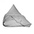 Velvety Triangle Bean Bag Chair 3D model small image 4