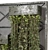 Metal Shelf Set with Hanging Plants 3D model small image 3