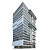 Modern High-Rise Office Building Model 3D model small image 1