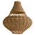 Rattan Pendant Light Fixture 3D model small image 1