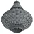 Rattan Pendant Light Fixture 3D model small image 6