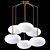  Moon Chandelier with Six Shades 3D model small image 3