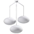  Moon Chandelier with Three Shades 3D model small image 5