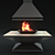  Panoramic Hanging Fireplace CANDLE 3D model small image 3