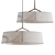 Modern Metal Fabric Pendant Light 3D model small image 2