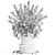 Cherry Blossom Tulip Vase Bouquet 3D model small image 7