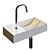 Vale Small Matte White Sink 3D model small image 2