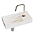 Vale Small Matte White Sink 3D model small image 4