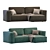 Modern Corner Sofa EBI 3D model small image 1