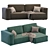 Modern Corner Sofa EBI 3D model small image 4