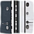 Bulat Metal Entry Door B610 3D model small image 2