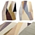 Luxury 3 in 1 Carpet Set. 3D model small image 1