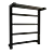 Electric Towel Warmer Black Matte 3D model small image 1