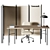 Open Office Workstation with Partitions 3D model small image 1