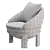 Elegant Tambour Armchair Design 3D model small image 5