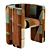 Modern Design Fairfax Chair Home 3D model small image 1