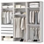 Modern Style Wardrobe Collection 3D model small image 6