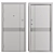 Steel Entry Door B-83 (Bulat) 3D model small image 4