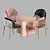 Elegant Minotti Chair and Table 3D model small image 3