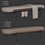 Bonnie Long Bench with Throw 3D model small image 6