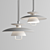 Adjustable Nordic LED Pendant Light 3D model small image 4