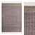 Sari Flat-Woven Cotton Rug: Elegant 3D Model 3D model small image 1