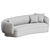 Marelli Noah Curved Sofa 3-Seater 3D model small image 3