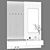 Minimalist Entryway Set with Mirror 3D model small image 6