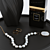 Chanel Noir Black Gold Decor Set 3D model small image 5