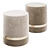 Serena Round Pouf: LIV Decora 3D model small image 1