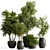 Luxury Foliage Tree Pot 668 3D model small image 1