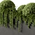 Outdoor Plant Box Greenery Set 3D model small image 4