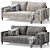 Irvin Sofa Set: Modern Elegance 3D model small image 8