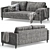 Irvin Sofa Set: Modern Elegance 3D model small image 10