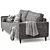 Irvin Sofa Set: Modern Elegance 3D model small image 12