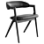 Elegant Anita Leather Dining Chair 3D model small image 13