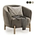Stylish Kragelund Gran Armchair - 3 Colors 3D model small image 3