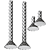 Modern Ceiling Mounted Lamp Kit 3D model small image 2