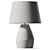 Modern White Magnesium Table Lamp 3D model small image 2