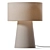 Modern Grey Fabric Table Lamp 3D model small image 1