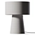 Modern Grey Fabric Table Lamp 3D model small image 2