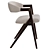 Stylish Anita Dining Chair Set 3D model small image 3