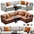 Convertible Axis Sectional Sofa 3D model small image 1