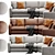 Convertible Axis Sectional Sofa 3D model small image 2